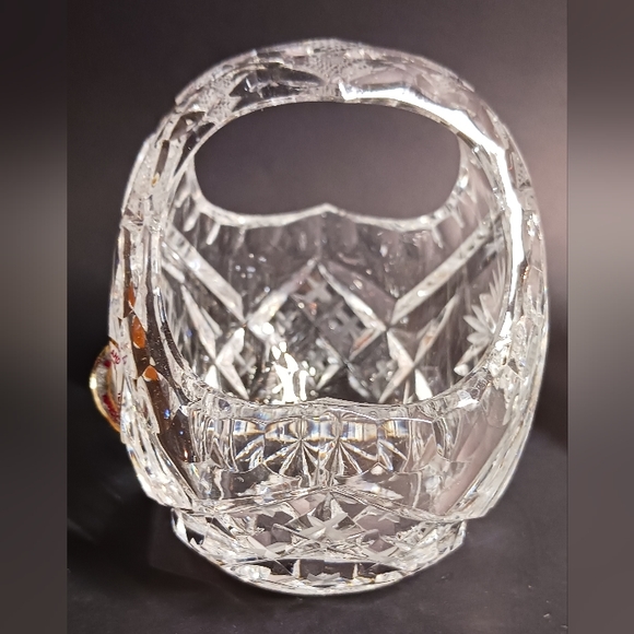 Poland Leaded Crystal Glass Spinning Star candy dish, bud vase and jam vase - Picture 4 of 9